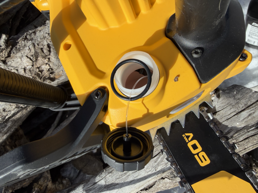 Improved oil cap with O-ring seal